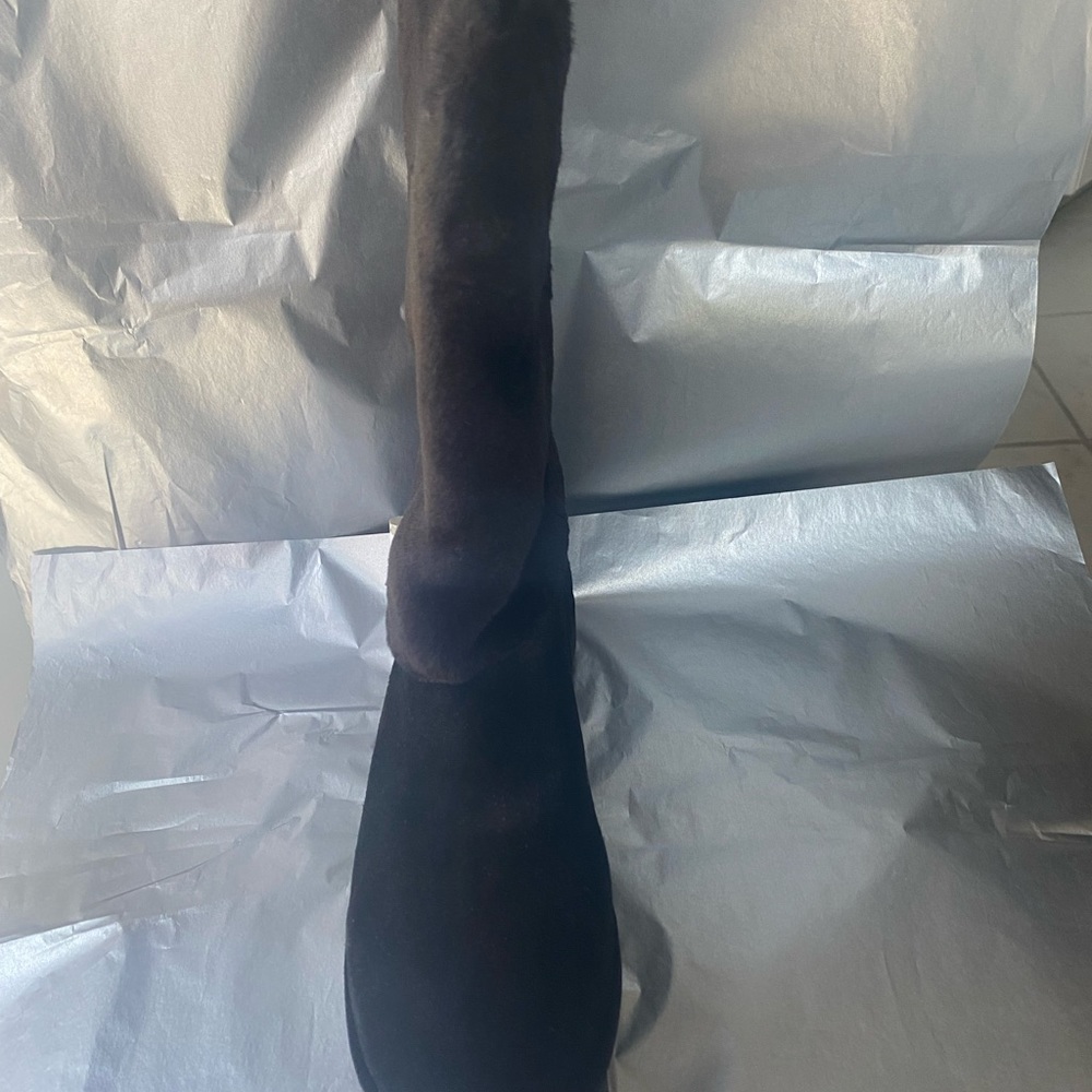 NWT Stuart Weitzman Faux Fur Boots Black